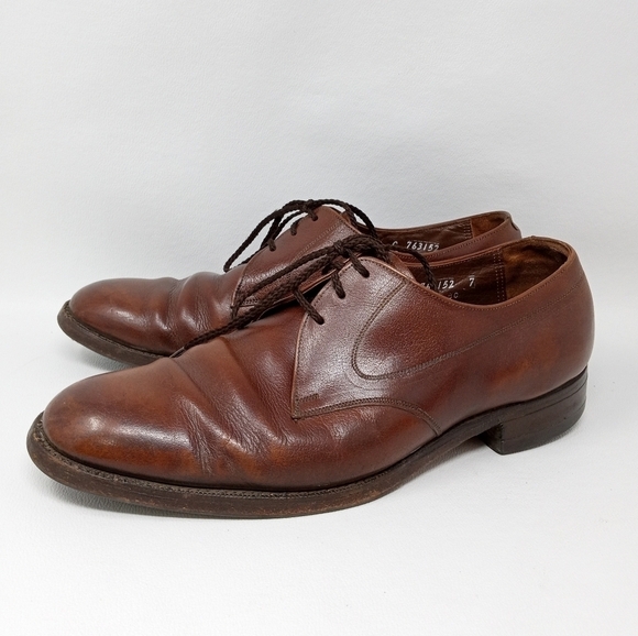 Florsheim Men’s Lace Up Brown Leather Dress Shoes 11C (Narrow) - Picture 1 of 12